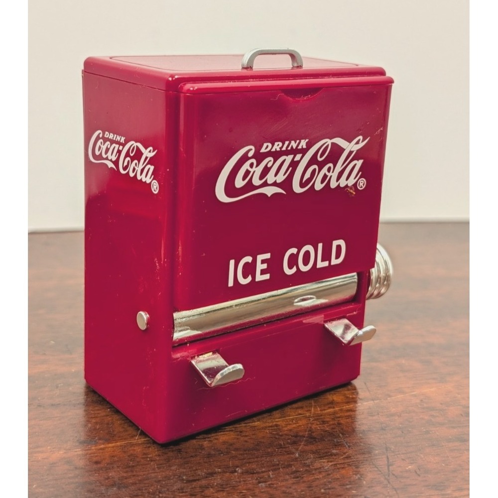 Vintage 1995 Coca-Cola Vending Machine Toothpick Holder Dispenser Red Coke